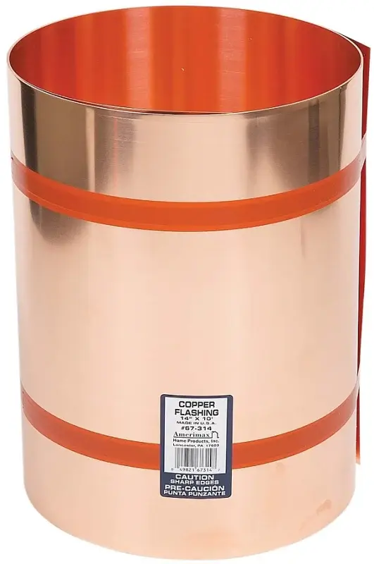 Amerimax 67320 Flashing Roll, 10 ft OAL, 20 OAW, Burnt orange
