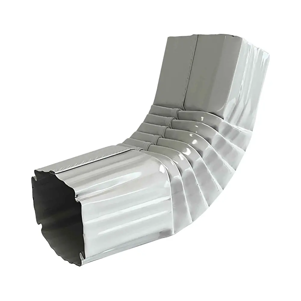Elbow Galvalume Gutter Downpipe, Chalk (2" x 3")