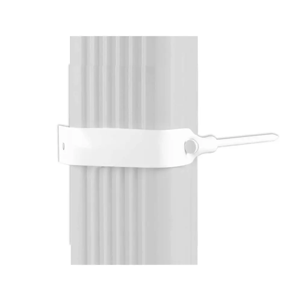 Fastener 2'' x 3'' Gutter Downpipe Brick and Wood, Ivory (2 Units)