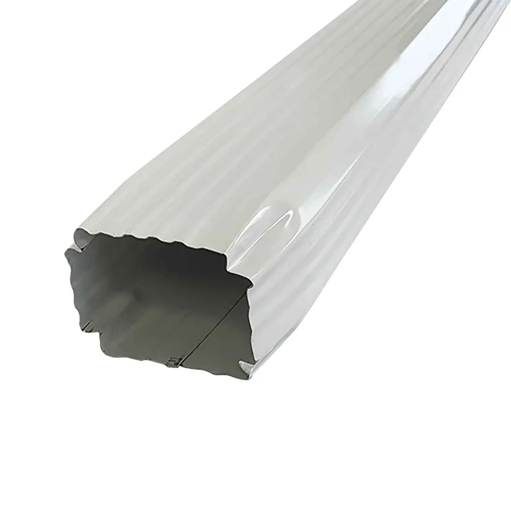 Galvalume Gutter Downpipe, Chalk (10' x 2" x 3")