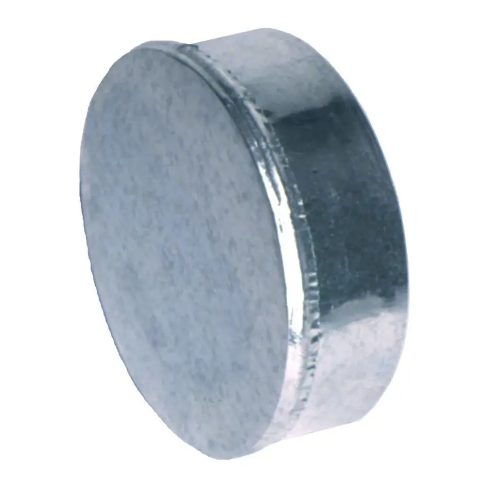 9" Galvanized Duct Tee Cap