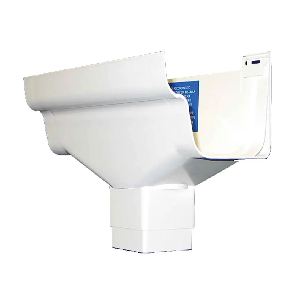 K-Snap Square Gutter Downspout Connector, Chalk