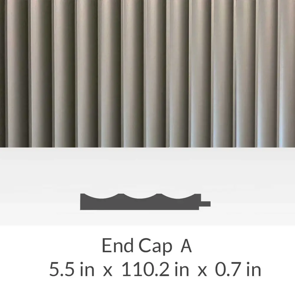 Wall Panel Storm Grey End Cap