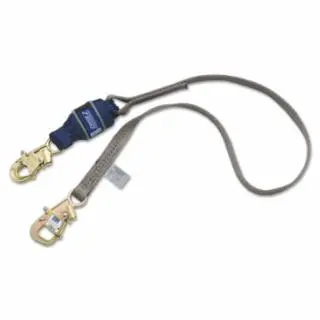 3M Force2 Tie-Back Shock Absorbing Lanyards, 12 ft, Snap Hook, 310/420 pounds, 7012755772