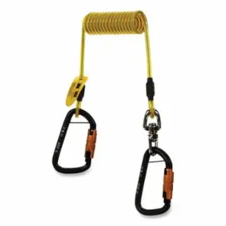 3M Hook2Hook Tethers Swivel, 62 , Self-Locking AL Carabiner, 5 pounds, 7100214242