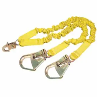 3M Shockwave2 100% Shock Absorbing Lanyard, 6 ft, Self-Locking Snap, 310 pounds, 7100188780