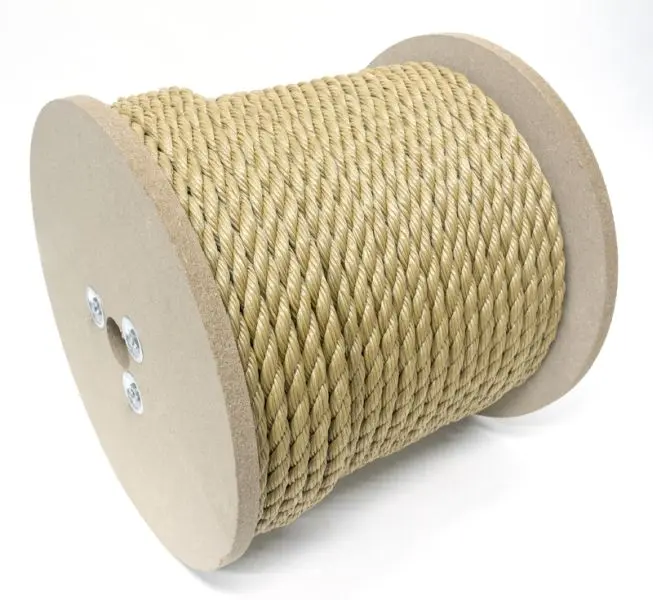 MIBRO 200 ft (60.9 m) x 5/8 (16 mm) Twisted Polypropylene Rope, 690 lb Load Socket Capacity, Brown, 309821