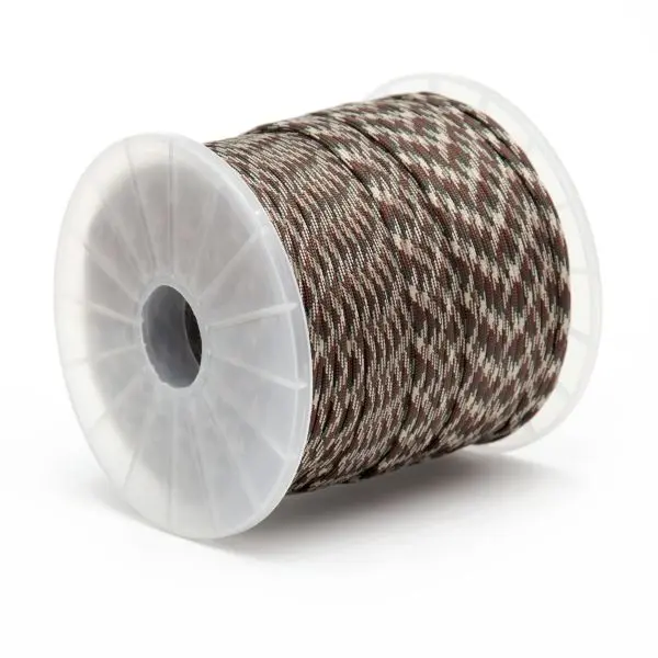 MIBRO 400 ft (121 m) Paracord 550 Diamond Braid Nylon Rope, 110 lb Load Plug Capacity, Camouflage, 644611TV