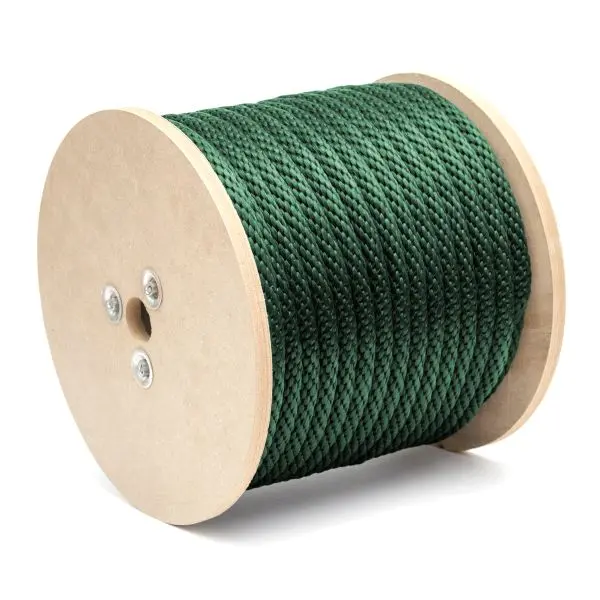 MIBRO Elite 200 ft (60.9 m) x 5/8 (16 mm) Smooth Braid Polypropylene Rope, 290 lb Load Capacity, Green, 302621