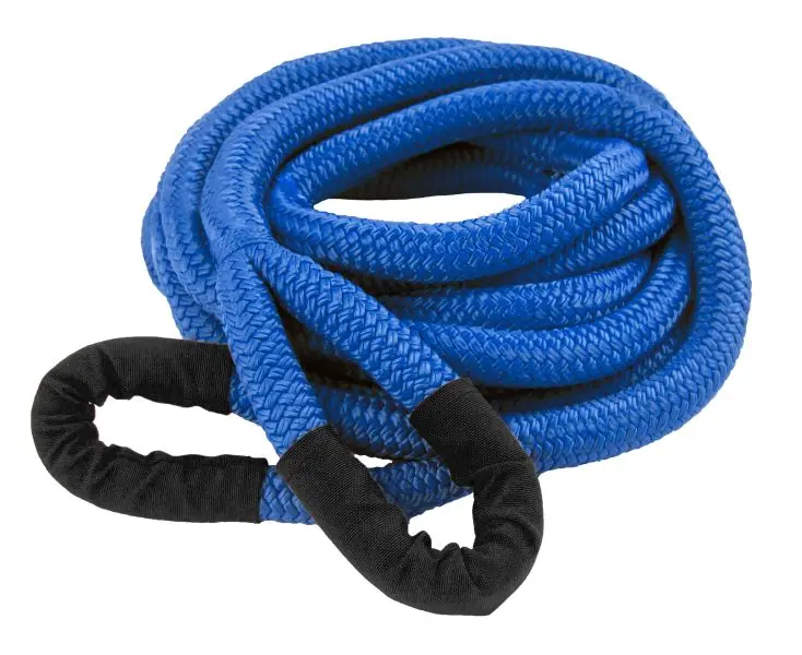 MIBRO 20 ft. (6 m) Kinetic Energy Vehicle Recovery Double Braided Nylon Rope 24700 lb. Secure Working Load, 447521