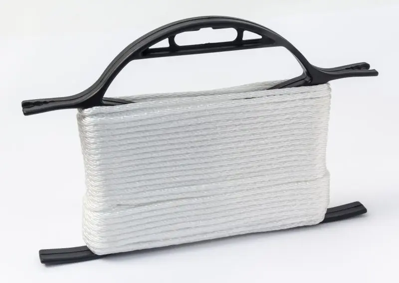 MIBRO Luminous 200 ft (60.9 m) x 3/16 (4 mm) Diamond Braid Nylon Starter Cord, 90 lb Load Capacity, White, 644891TV