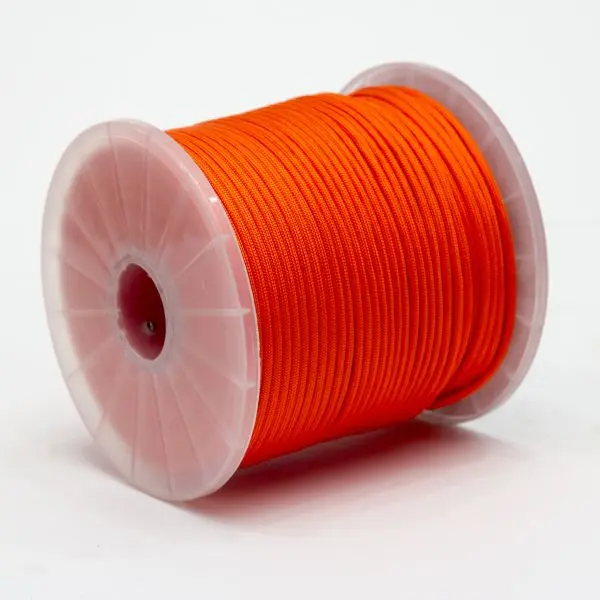 MIBRO Maximum-Strength 400 ft (121 m) Paracord 550 Diamond Braid Nylon Rope, 110 lb Load Capacity, Orange, 644621TV