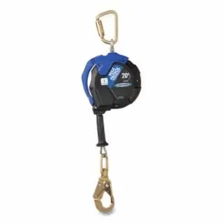 Werner Max Patrol Self Retracting Lifeline, 20 Ft, Hot-Dip Galvanized High-Carbon Steel Cable, Steel Swivel Snap Hook, Qua...