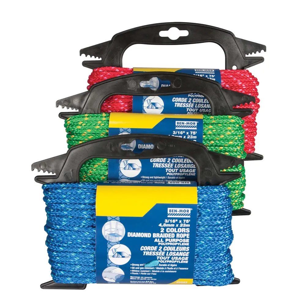 3/16'' Colored Rope Tracer, Assorted Colors - 75'