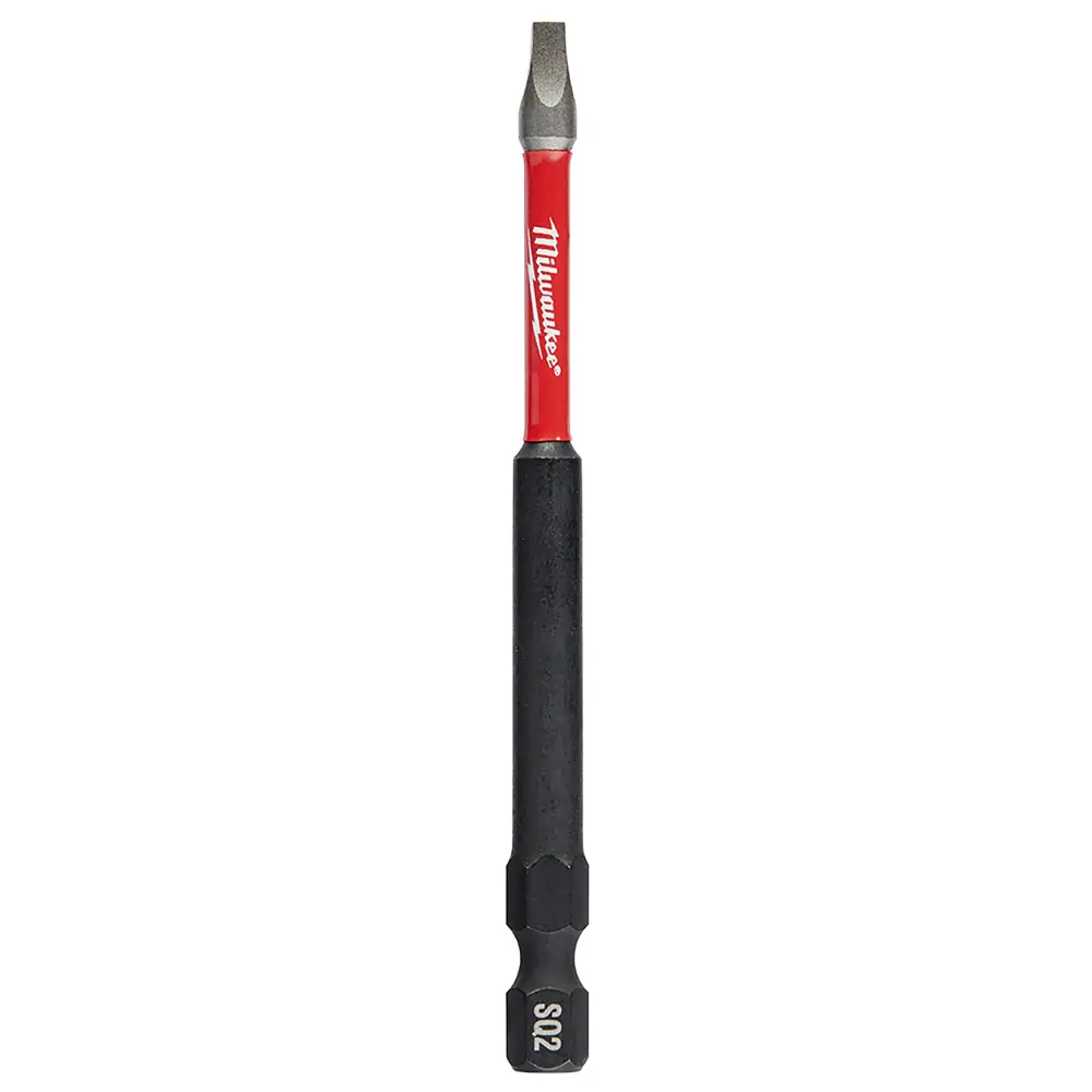 3-1/2 . SHOCKWAVE Impact Square Recess #2 Power Bits - 25 Piece Bulk