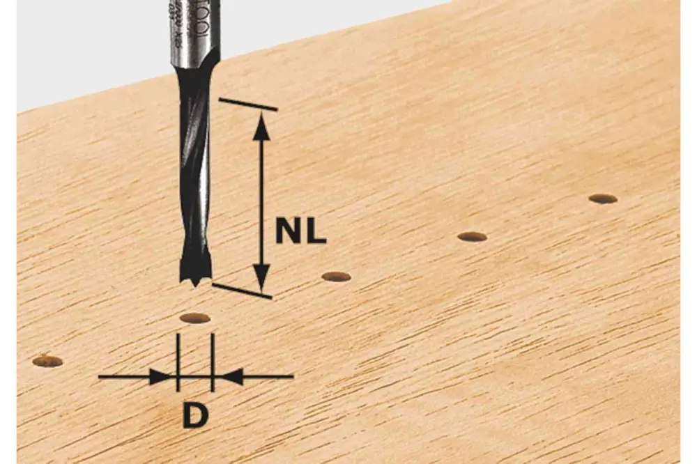 Festool 491066 Dowel Drill Router Bit HW S8 5X30mm Z