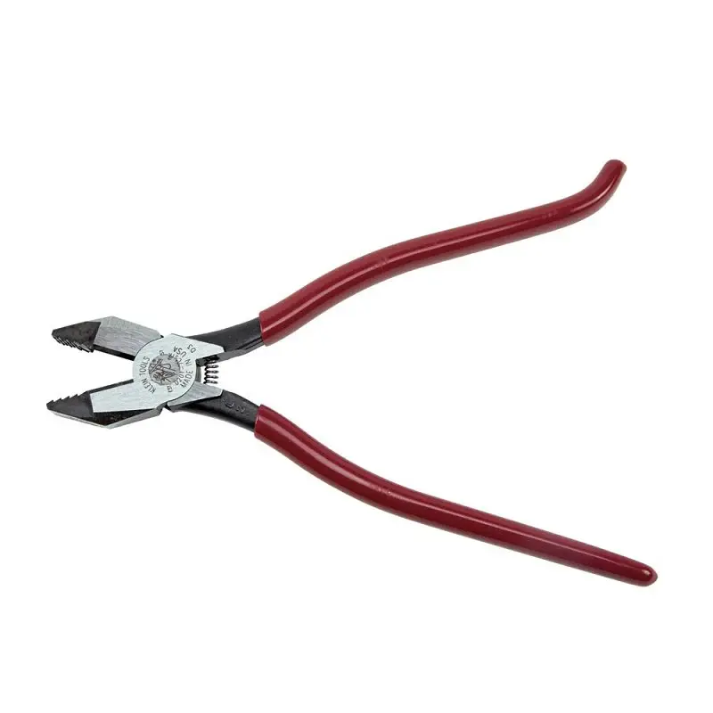 Klein Tools D201-7CSTA Ironworker's Plier, 9-1/4 OAL, Ruby Handle, 1.156 W Jaw, 1.281 L Jaw