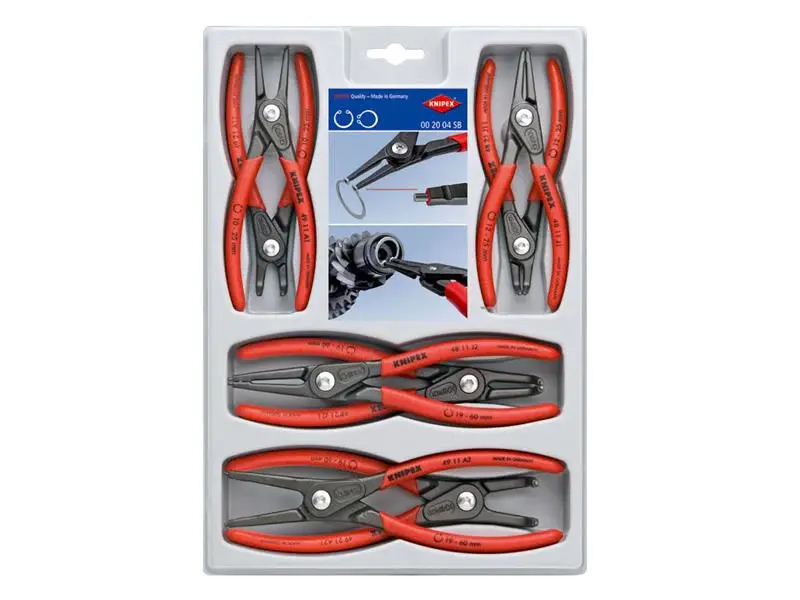 Knipex Precision Circlip Plier Place, 8 Piece