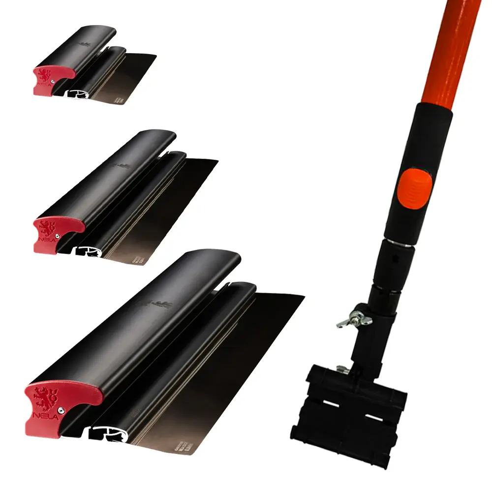 Nela Edge Midnight Edition Finishing Blade Set - 10", 24", 32" Extendable Handle