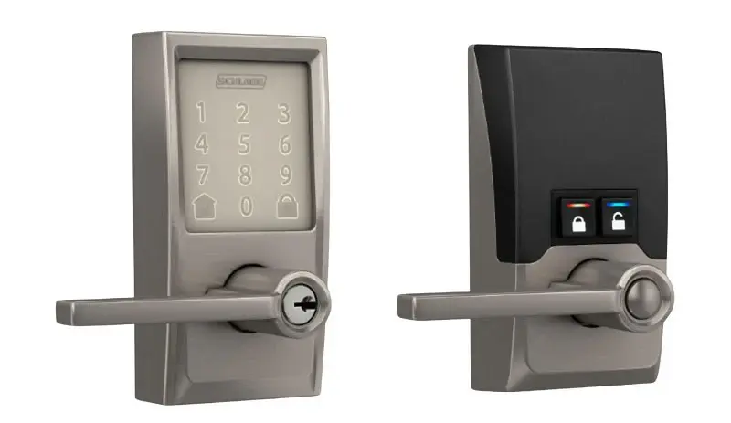 Schlage Encode FE789WBV CEN 619 L Connected Wi-Fi Lever Century Trim, Satin Nickel, Commercial, 1 Grade, Yes