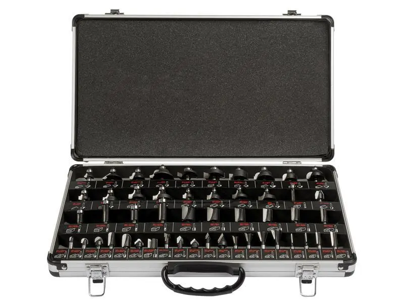 TREND 1/4in TCT Router Bit Starter Adjust, 50 Piece