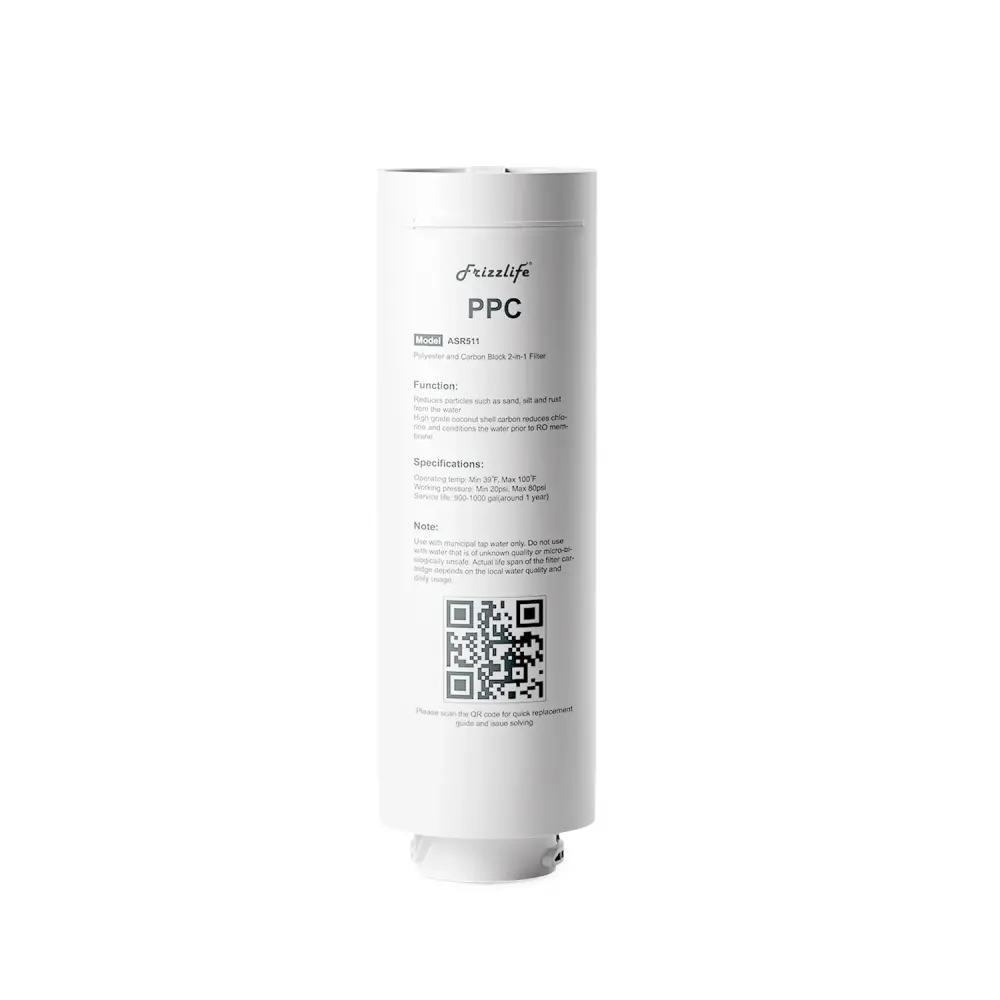 Frizzlife ASR511 Replacement Filter Cartridge MR600 Reverse Osmosis System(1st Stage)