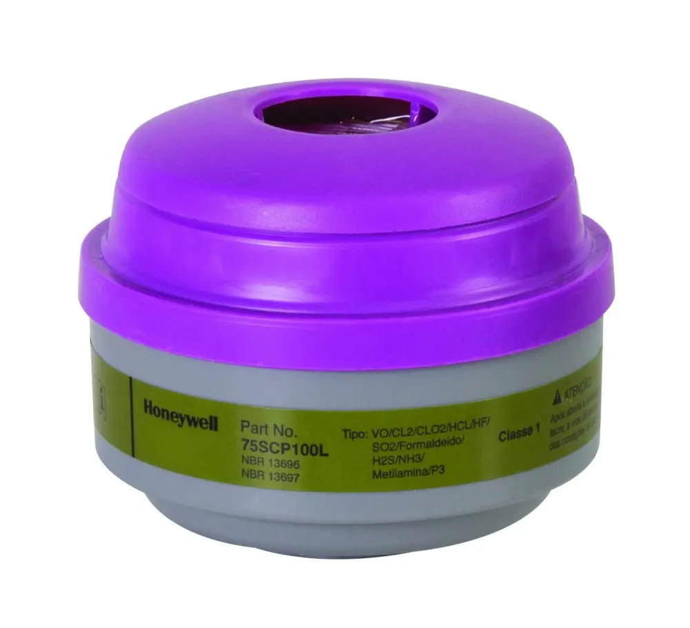 Honeywell 75SCP100L Defender Multi-Purpose Cartridge P100 Filter, Olive/Magenta, 2.75 X 7 X 3.5 (Pack 2)