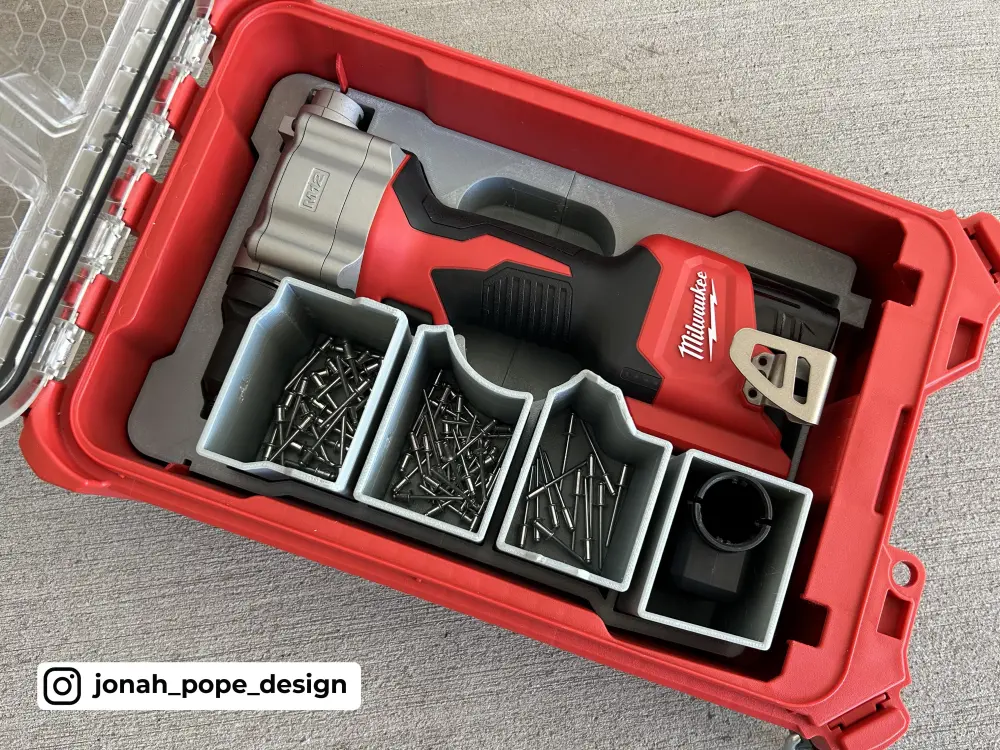 Packout Insert M12 Rivet Gun - Jonah Pope Design (JP-RG)