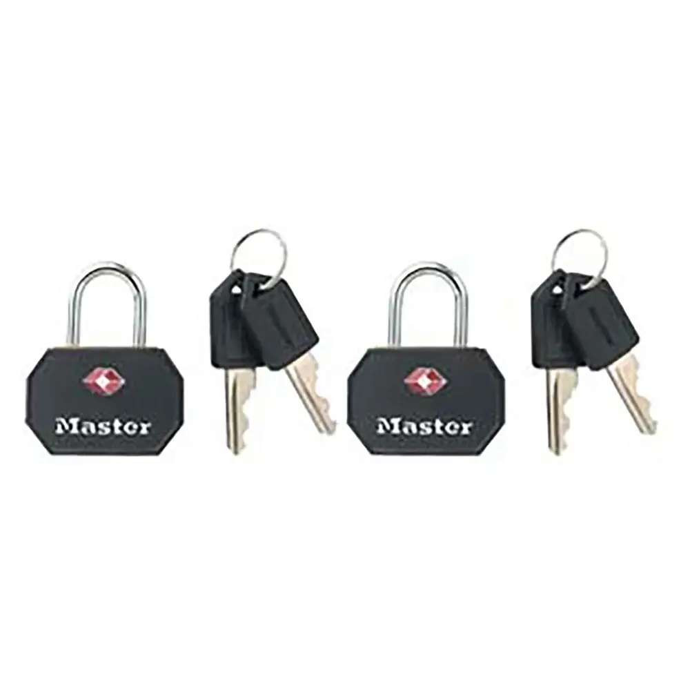 1-1/4" Wide Well-built Metal TSA-Accepted Luggage Lock, 2 Units