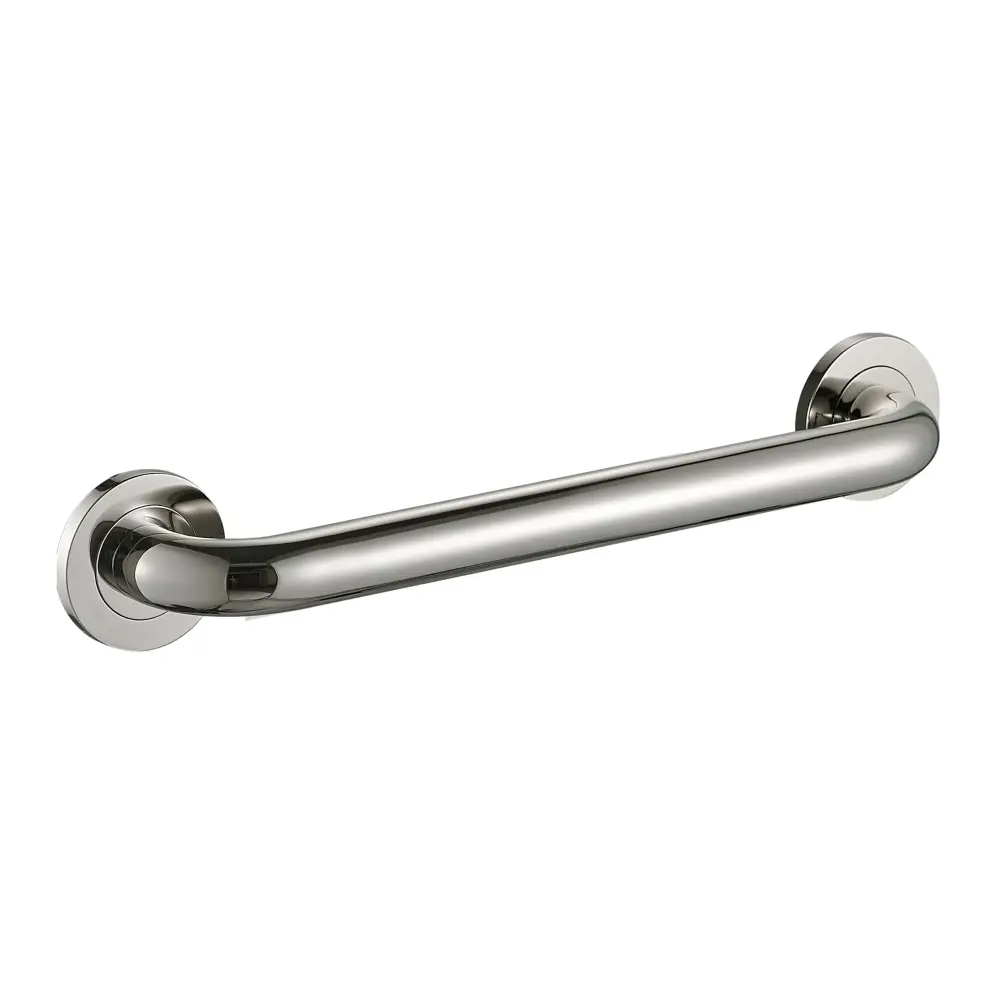 Adjustable Hard Hat Barre d'appui ronde de 18 po - Nickel poli