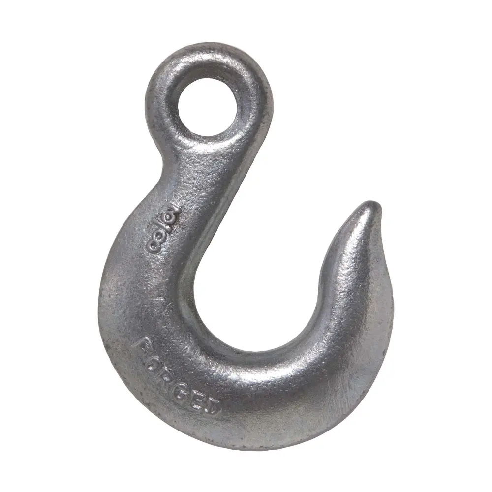 3/8'' Eye Slip Hook, Grade 40 Fluorescent Yellow