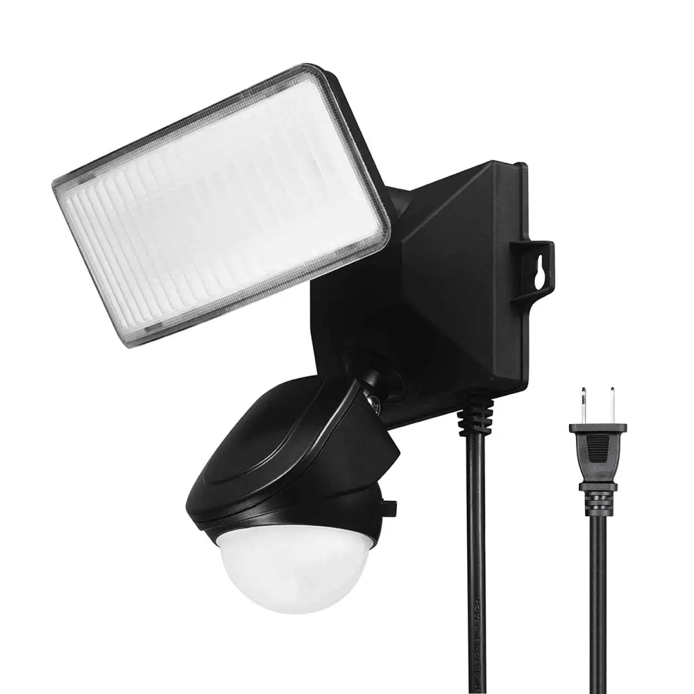 Plug 1-Light LED Security Airy 180° Motion Detector, Black