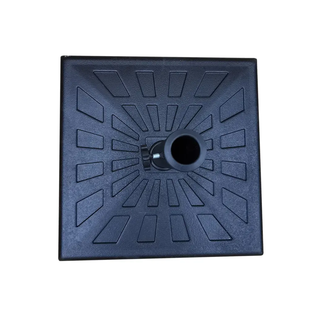 42 Pound Square Resin Umbrella Base - Ebony