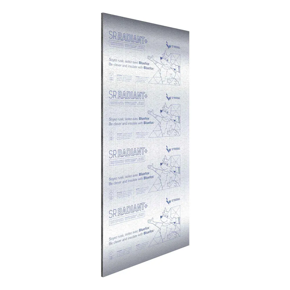 SR.RADIANT+ 200G+ Solid Insulating Panel, 1/2'' x 4' x 8' (R2.4 / 16PSI)