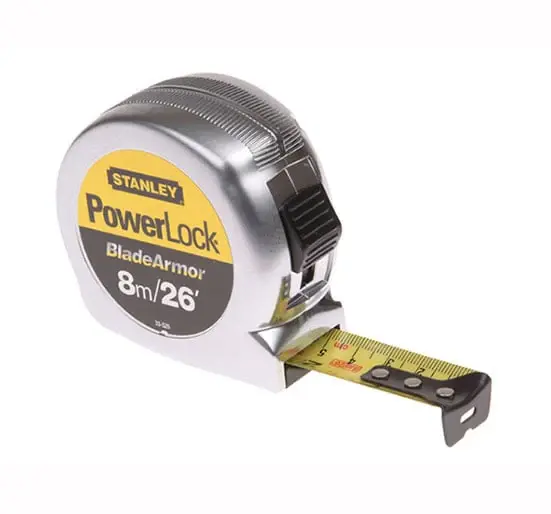 Stanley Powerlock Rule Blade Armor 8m / 26ft - 8m Tape
