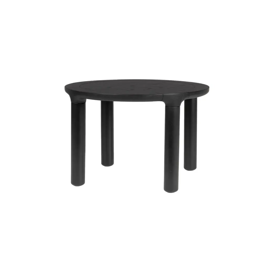 Storm Round Side Table - Ebony