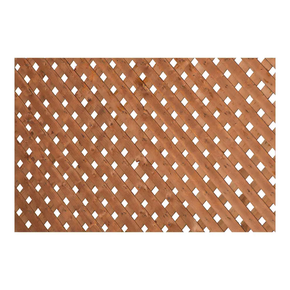 Super Privacy Trellis Chestnut Treated Wood, 4' x 8' x 11/16''