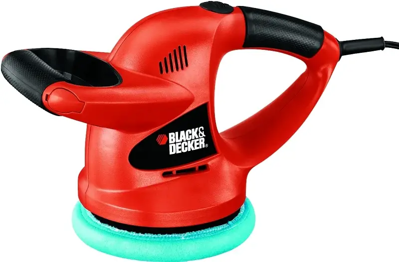 Black+Decker WP900 Random Orbit Waxer/Polisher, 0.5 , 4400 rpm Speed, 1-Speed, Comfort Grip Handle
