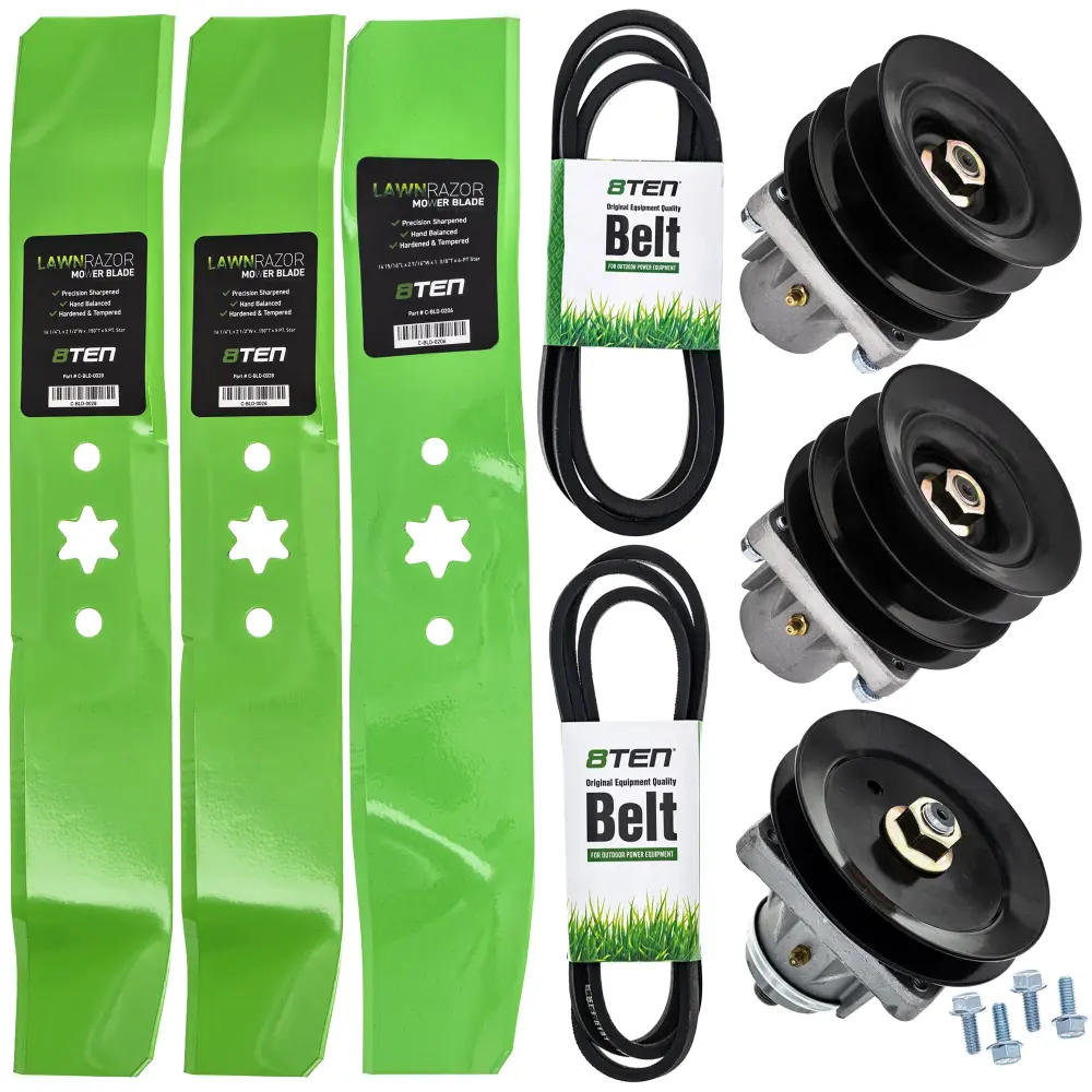 Blade Spindle Belt Deck Kit Yard-Machines Chalk Outdoor Huskee MK1010007