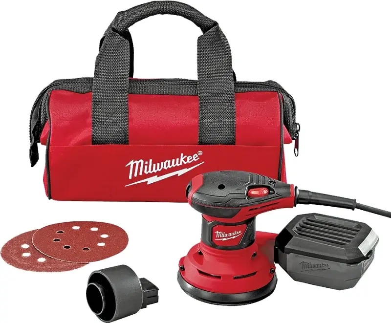 Milwaukee 6034-21 Random Orbit Palm Sander, 3 , 5 Pad/Disc