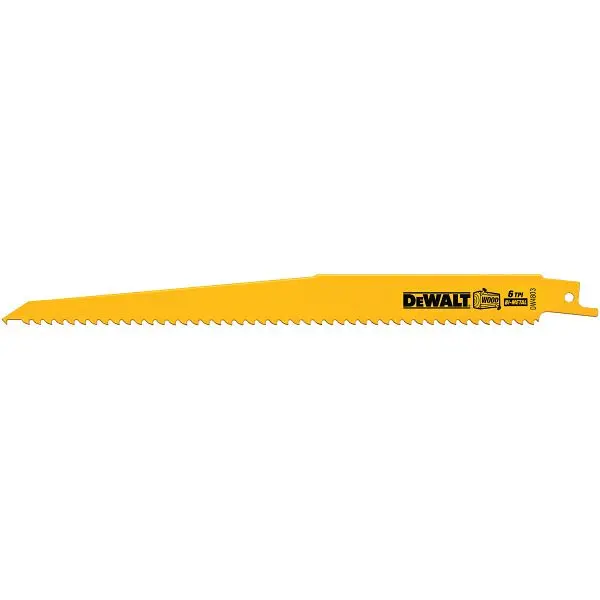 DeWalt 6" 6 TPI Taper Back Bladed, 2 Pack (Disc), DW4802-2