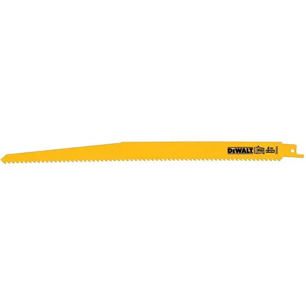 DeWalt Streamlined 12" 6 TPI Taper Back Blade, 5 Pack, DW4804
