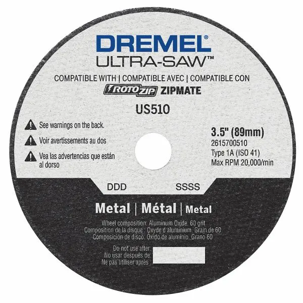 Dremel All-Weather 3.5" Metal Cut-Off Wheel, 2615U510AA