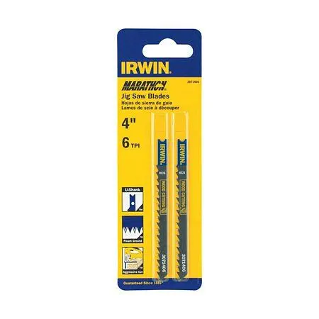 Irwin U-Shank 4" 6 TPI Carbon Fleam Ground, 3071406 Irwin Tools