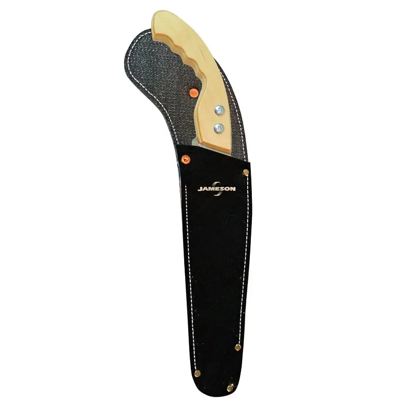 Jameson Straight Blade Hand Circular Saw Belting Scabbard, Wood Handle, 11", HS-11TE-SWB