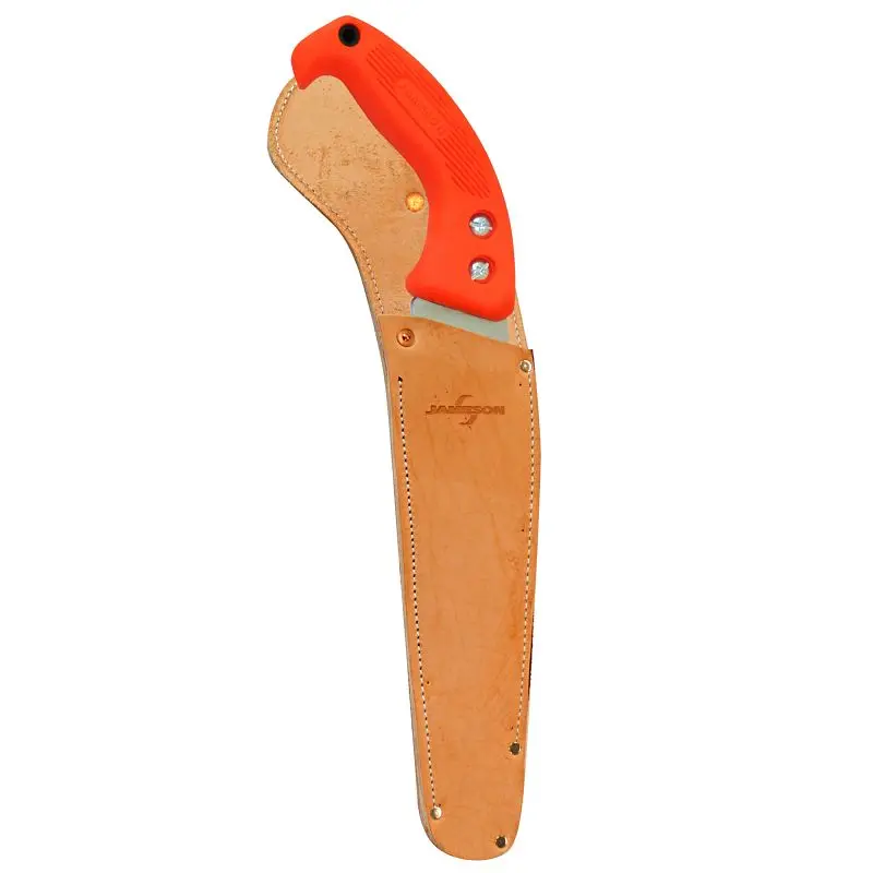 Jameson Straight Blade Hand Circular Saw Ergonomic Handle & Leather Scabbard, 11", HS-11TE-SOL