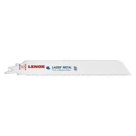 LENOX OSHA-Compliant Reciprocating Jigsaw Blade, 9" x 1" x 035" x 14", 5 Pack, 201789114R