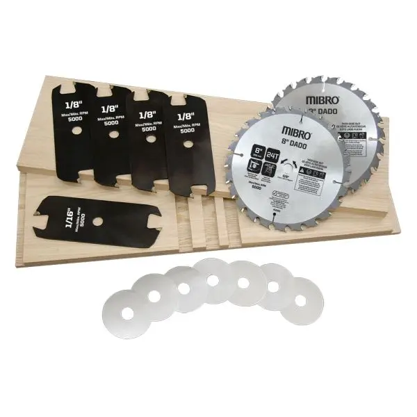 MIBRO (14-Piece) 8-inch Dado Circular Hacksaw Blade Set, 416381