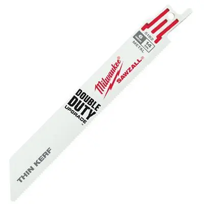 Milwaukee Adaptable Super Sawzall Blades 14Pipe Teethx6, 48-01-7182