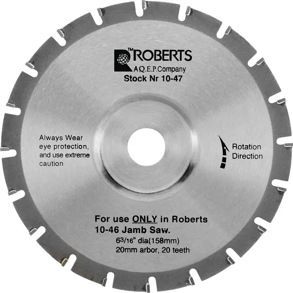 Roberts Luminous 6-3/16" 20-tooth Carbide Tip Jamb Miter Saw Replacement Blade, 6 Pieces, 10-47-6